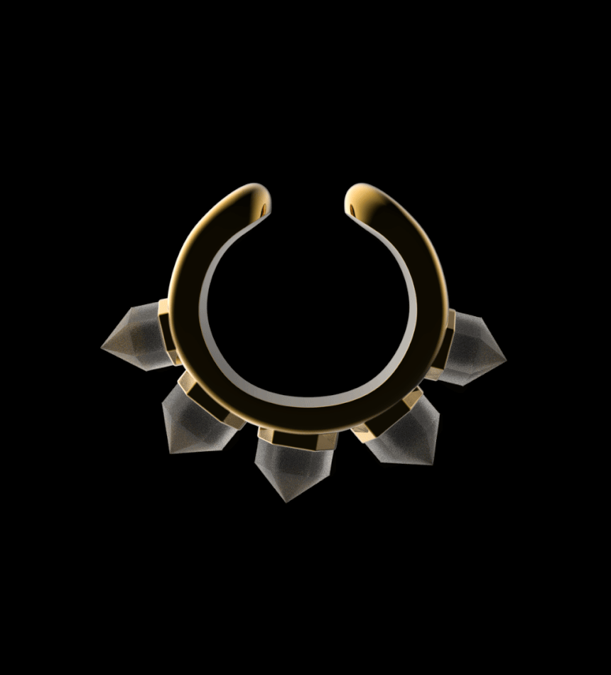 Radius Quartz Nose Cuff